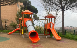L'area ludica ripristinata