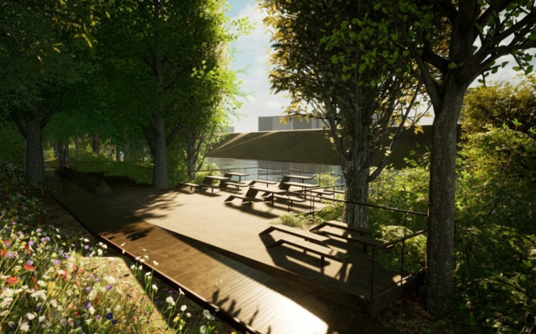 Parco d'affaccio sul Tevere