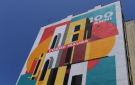 Il murale per i 100 anni di Torre Maura