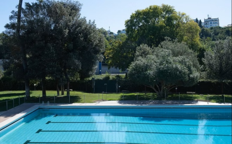 La piscina del circolo di Montecitorio