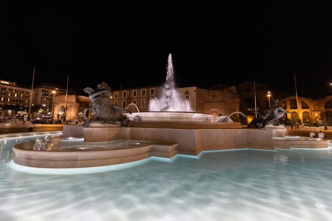 La fontana restaurata