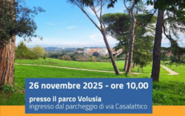 Roma, parco Volusia, il viale per Maria Grazia Salvatore