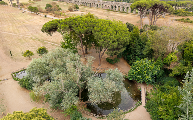 Il laghetto del Parco degli Acquedotti