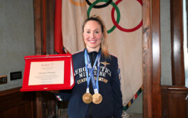 Roma incorona la sua regina del ghiaccio: Francesca Lollobrigida celebrata in Campidoglio