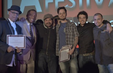 Il regista Mauro Aragoni e il cast della Sacca premiati a Los Angeles
