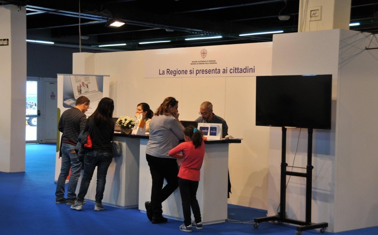 lo stand della regione alla fiera