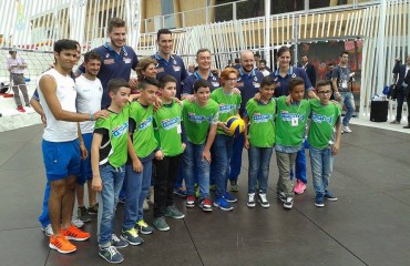 i ragazzi ogliastrini con la Nazionale Volley