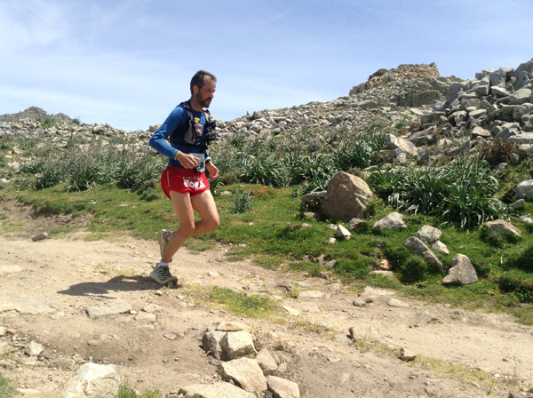 L'atleta Salaris al Sardinia Trail