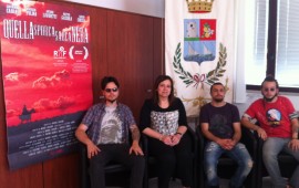 Isabella Ladu, assessore allo sport e alla cultura di Tortolì con Mauro Aragoni e Roberto Comida