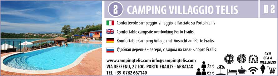 camping villaggio telis campeggio porto frailis