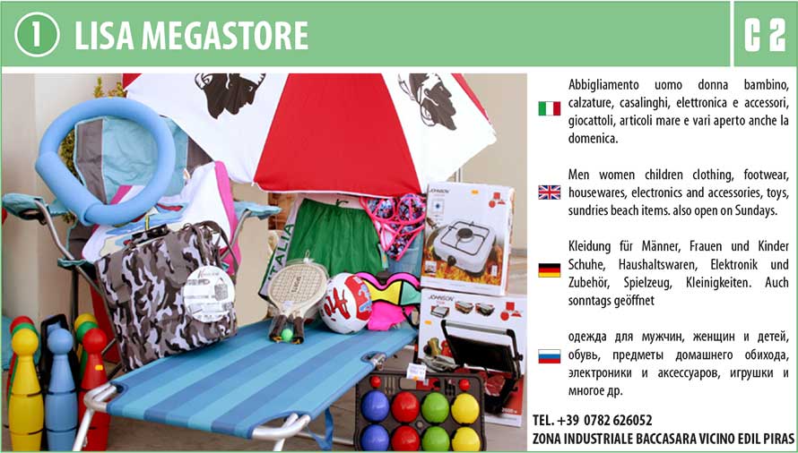 lisa megastore mare accessori elettronica xalzatura