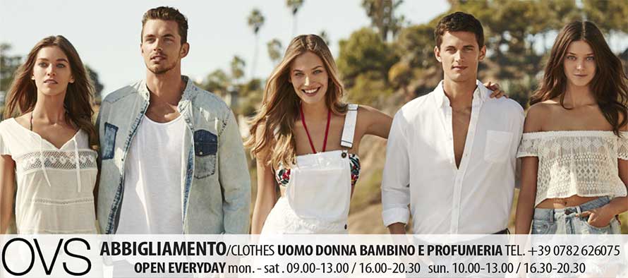 ovs abbigliamento uomo donna bambino profumeria