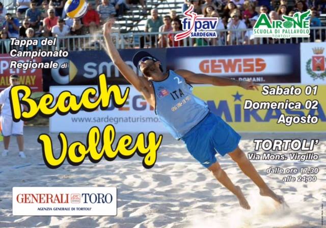 Il grande beach volley sbarca a Tortolì l’1e 2 agosto, con una tappa del torneo regionale