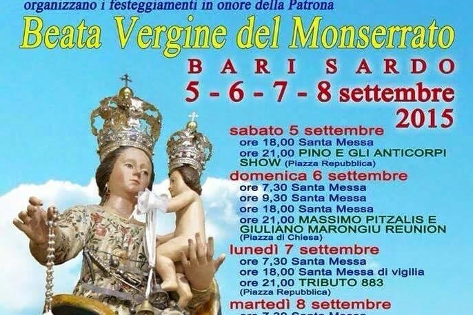 Beata Vergine del Monserrato. Quattro giorni di festa a Bari Sardo