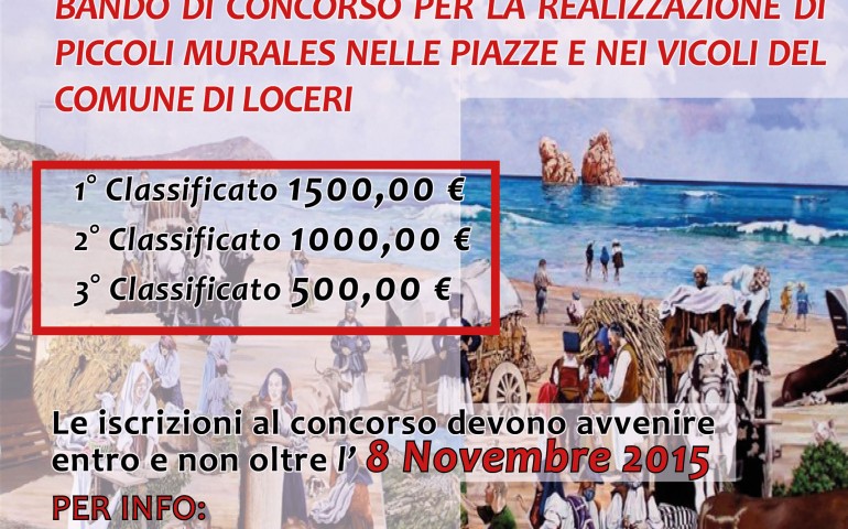 “Scorci di memoria”, un concorso per la realizzazione di murales a Loceri