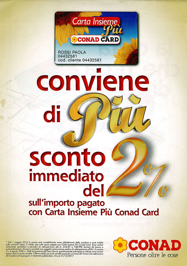 Conad Superstore Tortolì volantino telefonia carta di pagamento insieme più