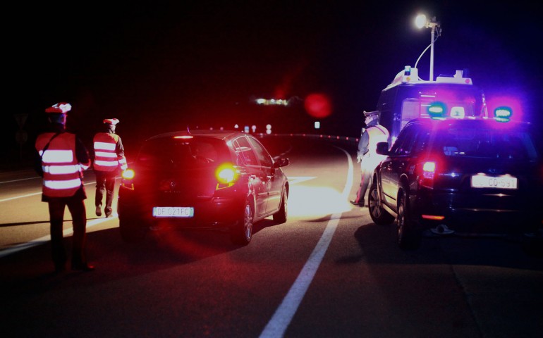 Posto di blocco Cardedu - Carabinieri stazione di Jerzu - Foto di Paolo Pigliacampo