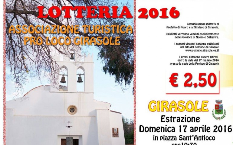 “Primavera a Girasole” ai cancelli di partenza. In vendita i biglietti della Lotteria 2016