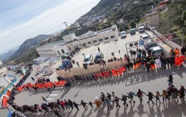 La manifestazione Giiù le mani dall'Ogliastra a difesa dell'ospedale