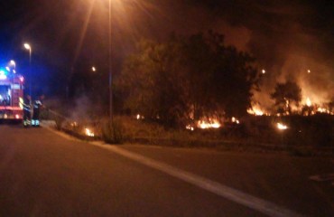 Incendio a San Gemiliano
