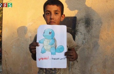 La foto del bimbo siriano pubblicata dall'Huffington post