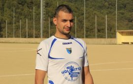 Daniele Salerno con la maglia della Baunese.