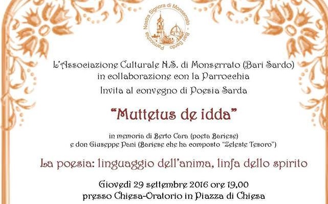 A Bari Sardo “Muttettus de Idda”, la poesia linguaggio dell’anima, linfa dello spirito.