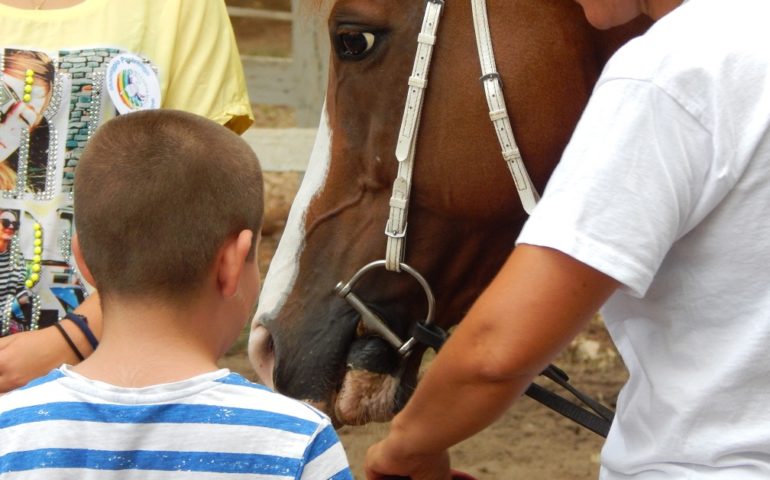 Bimbi e cavalli al Pastrengo