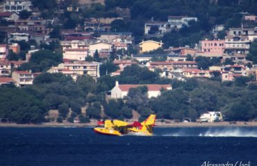 Canadair in azione ( foto A. Useli)