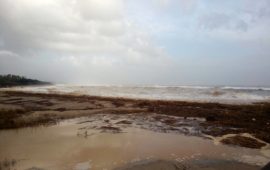 Lo scatto di oggi, opera di Manuel Mura, ritrae la spiaggia di Museddu ( Cardedu) dopo il maltempo.