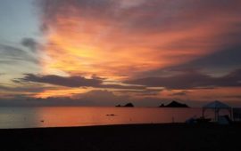 L'isolotto d'Oglistra visto dalla spiaggia di Tancau. ( foto M.Mereu)