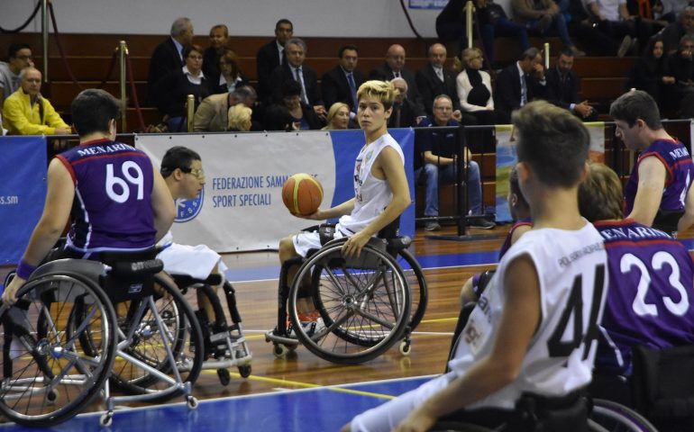 Bari Sardo, primo incontro amichevole di pallacanestro in carrozzina