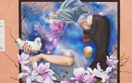 "Amore universale" il murale di M.Casula