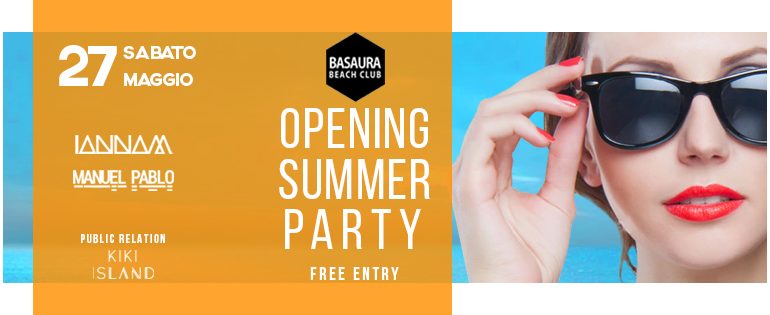 Tortolì, Opening Summer Party, stanotte al Basaura