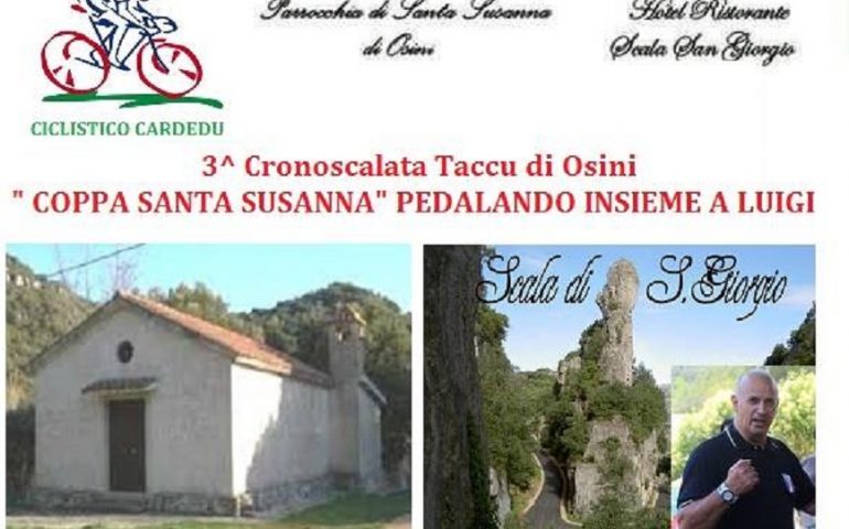 Osini, terza edizione della cronoscalata “Coppa Santa Susanna”