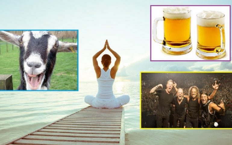 Birra, Capre e Rock’n’ roll: trasgressione? No, è la nuova frontiera dello Yoga!