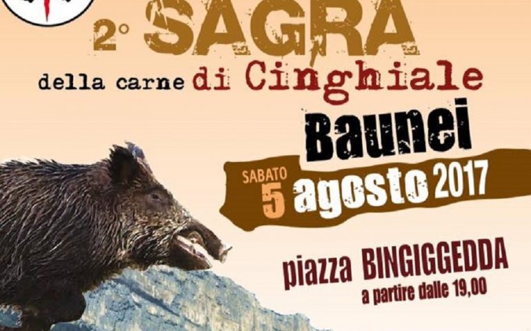 Baunei, seconda edizione della Sagra del cinghiale