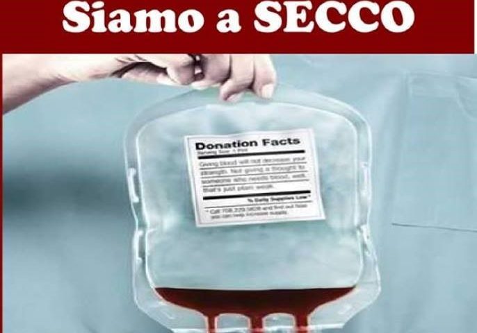 Emergenza sangue: agosto, il mese più difficile. In Sardegna, tutti i giorni, mancano 85 sacche di sangue