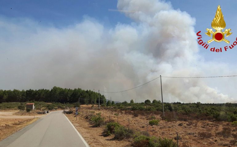 Ancora fuoco in Sardegna, incendio a Sadali e Villanovatulo