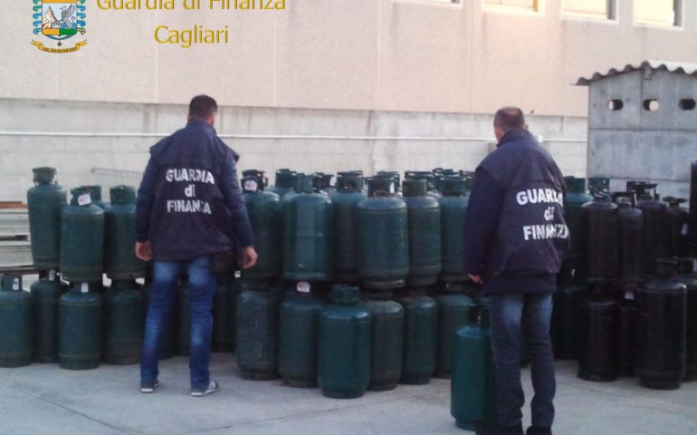 Sarroch. Maxi sequestro di bombole di gas senza certificato di sicurezza della Guardia di Finanza