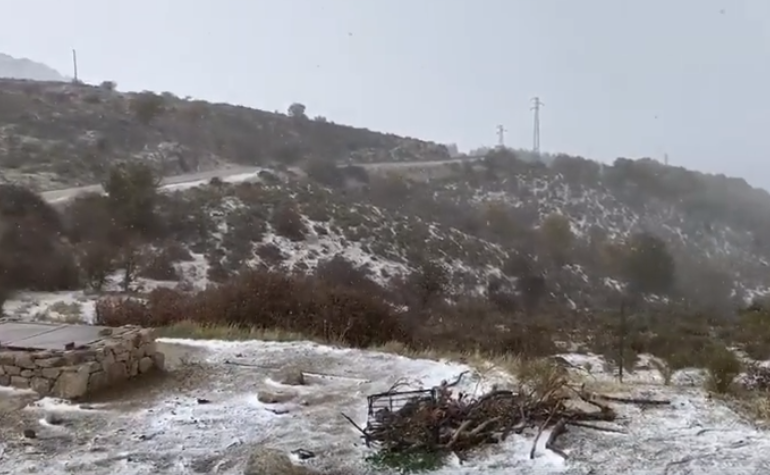 Monti del Gennargentu: oggi in Sardegna sono scesi i primi fiocchi di neve! FOTO