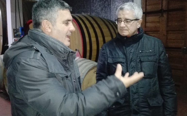 Confindustria sul settore vitivinicolo: “La Regione intervenga”. Bornioli in visita alla cantina di Jerzu