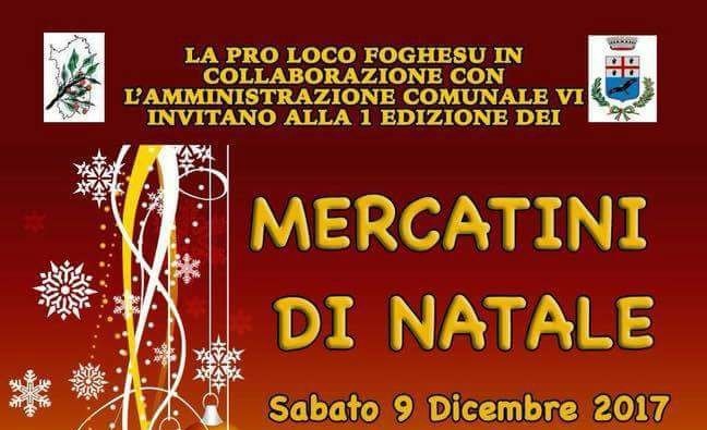 Tutto pronto per i “Mercatini di Natale” a Perdas il 9 dicembre