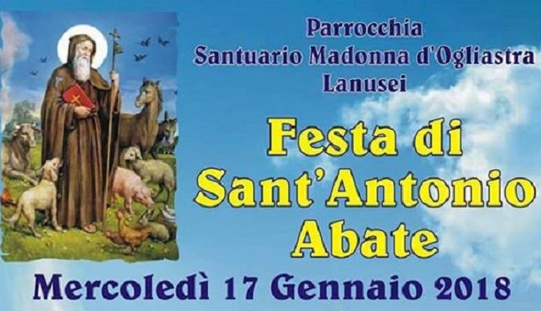 Lanusei festeggia Sant’Antonio Abate. Il 17 gennaio accensione del falò
