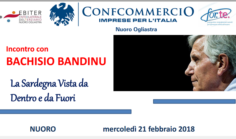 Confcommercio Nuoro Ogliastra, incontro con Bachisio Bandinu