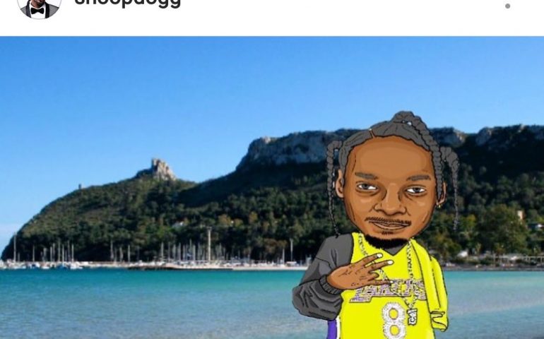 Il rapper Snoop Dogg celebra il Poetto e la Sella del Diavolo sul suo profilo Instagram