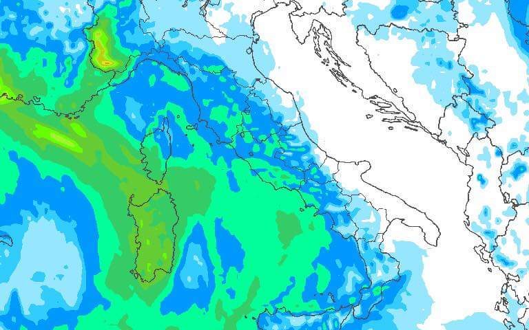 Meteo, domenica di pioggia e vento in Ogliastra