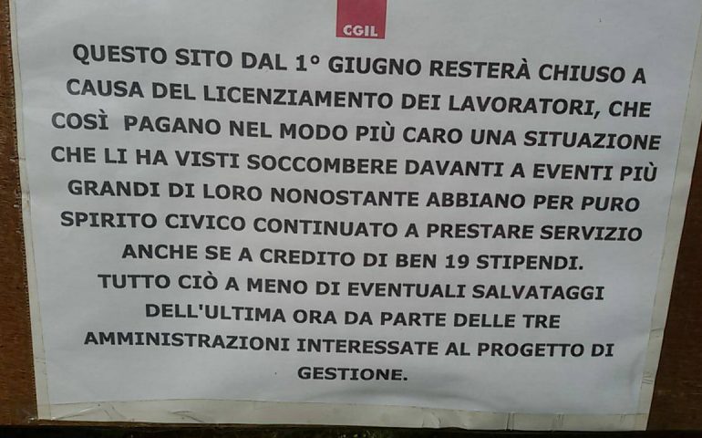 Le guide archeologiche presto licenziate. La protesta arriva con un cartello a S’Ortali e Su Monti