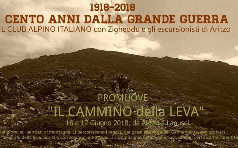 Il cammino della leva, da Aritzo a Lanusei, il 16 e 17 giugno