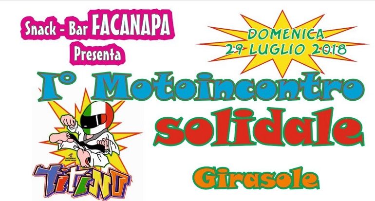 Girasole, 1° motoincontro solidale il 29 luglio